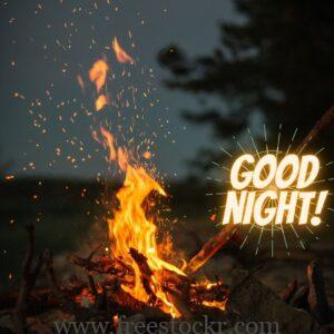 good night meme with night,fire,images,hd wallpaper