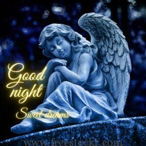 good night meme with beautiful angel sleeping,images,blue,images,hd wallpaper